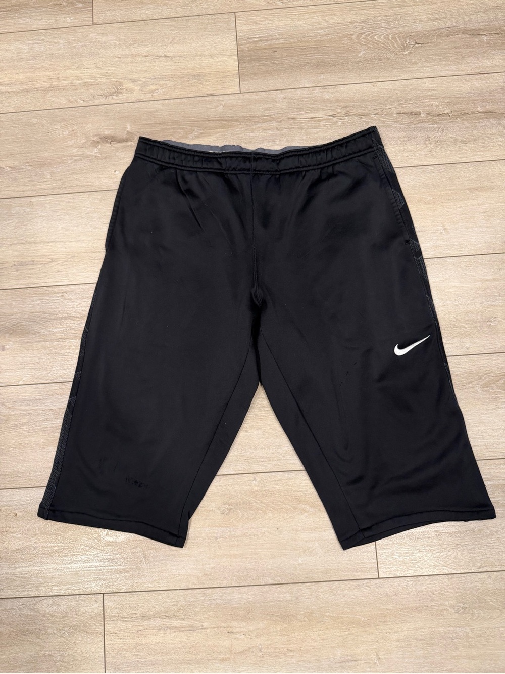 Nike Therma-FIT Men’s XL Black Athletic Training Shorts Drawstring Workout Gym